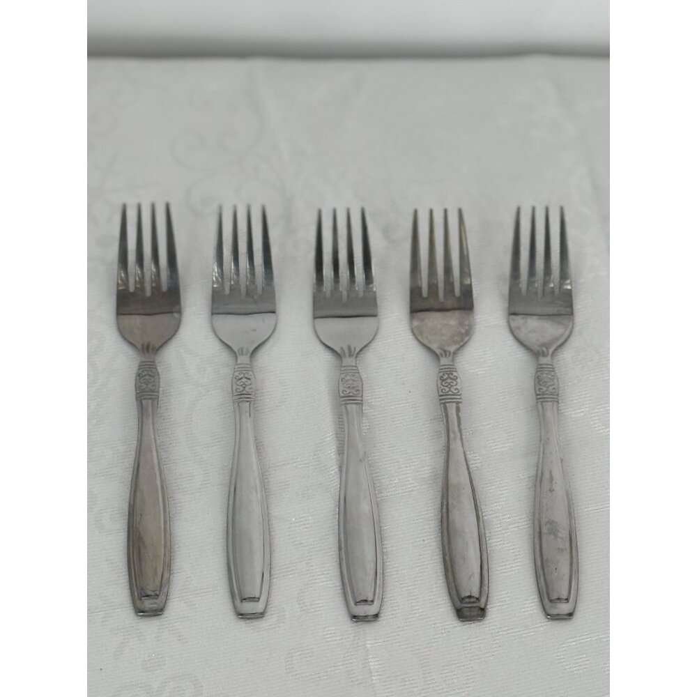 Oneida VISTA Stainless Steel Flatware Set Of‎ 5 Salad Forks